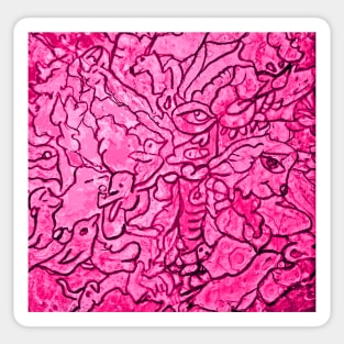 Dream Collective Abstract in Pink Sticker